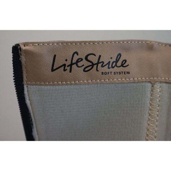 LifeStride 78834 Women's Sz 7W Black X-Anita Faux Leather Riding Boots $100 - Picture 6 of 10